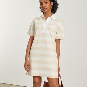 Everlane Striped Polo Dress Organic Cotton Size Large